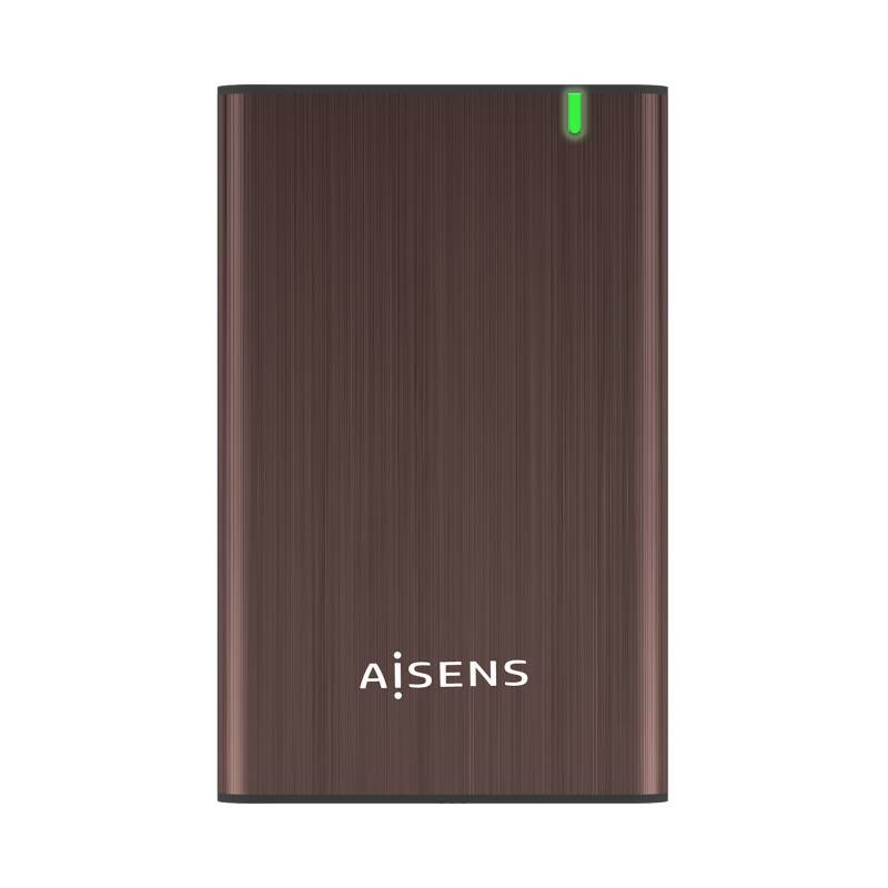 AISENS Caja Externa 2.5" ASE-2525BWN 9.5 mm SATA A USB 3.0/USB 3.1 Gen1, Marron
