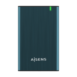 AISENS Caja Externa 2.5" ASE-2525PB 9.5 mm SATA A USB 3.0/USB 3.1 Gen1, Azul Pacifico