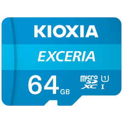 MICRO SD KIOXIA 64GB EXCERIA UHS-I C10 R100 CON ADAPTADOR