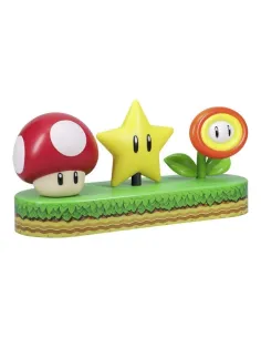 Lámpara paladone super mario icons seta - estrella y flor de fuego