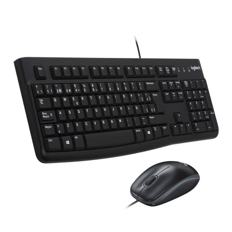 Logitech MK120 teclado USB QWERTY Español Negro