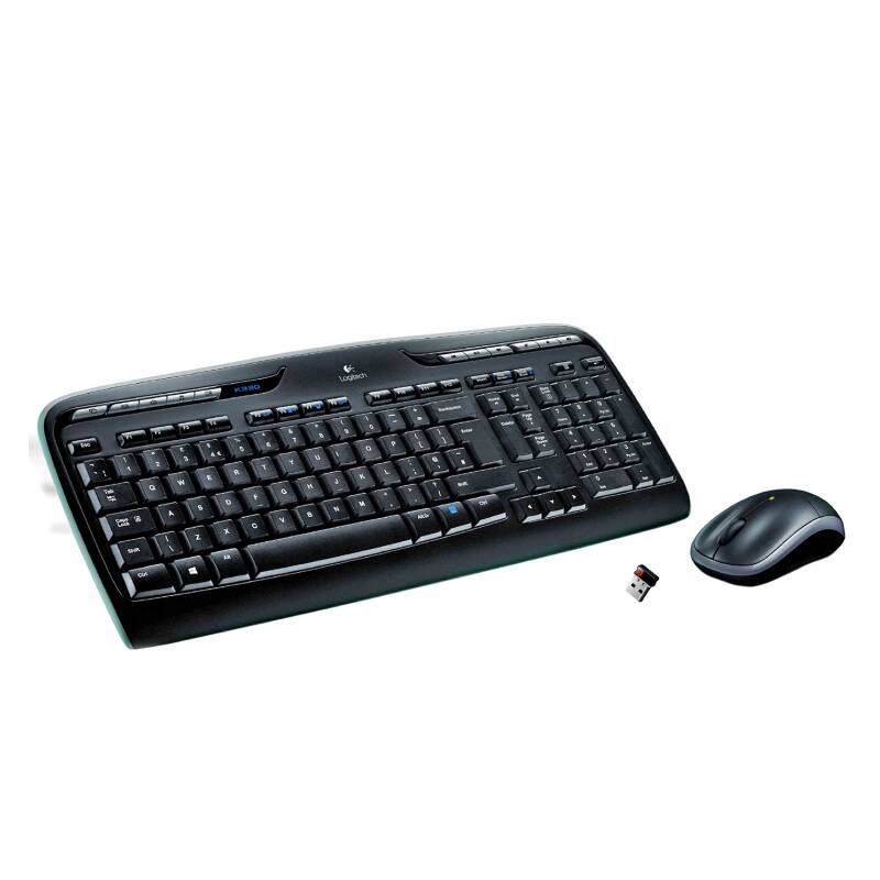 Logitech MK330 teclado RF inalámbrico QWERTY Español Negro, Gris