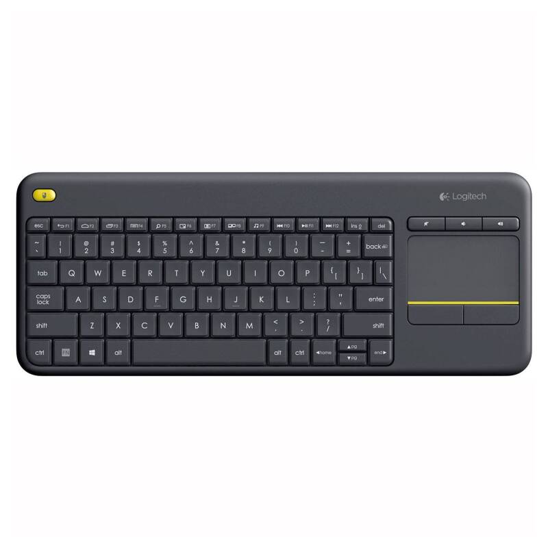Logitech K400 Plus teclado RF inalámbrico QWERTY Español Negro