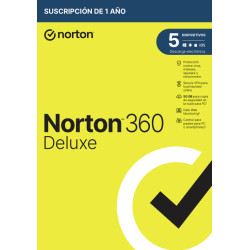 NortonLifeLock 360 Deluxe Español Licencia básica 1 licencia(s) 1 año(s)