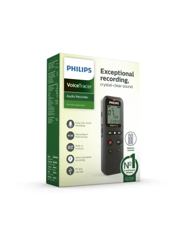 Philips VoiceTracer 8 kHz Negro
