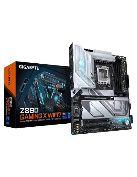 GIGABYTE Placa base Z890 GAMING X WIFI7 - Compatible con CPUs Intel Core Ultra (Serie 2), VRM de 16+1+2 fases, hasta 8800MHz
