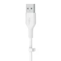 Belkin BOOST↑CHARGE Flex cable USB 2 m USB 2.0 USB C Blanco