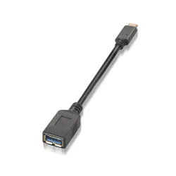 AISENS A107-0062 cable USB 0,15 m USB 3.2 Gen 1 (3.1 Gen 1) USB C USB A Negro