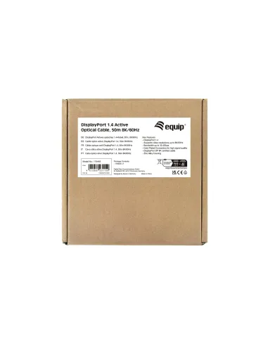 Equip 119445 cable DisplayPort 50 m Negro