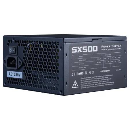 Hiditec PSX500 Bulk unidad de fuente de alimentación 500 W 20+4 pin ATX ATX Negro