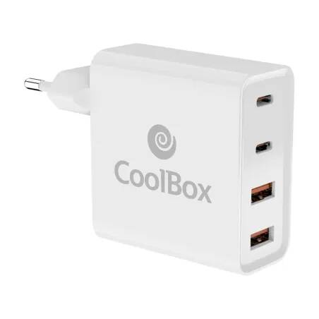 CoolBox COO-CUAC-100P cargador de dispositivo móvil Universal Blanco Corriente alterna Interior