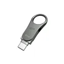 Silicon Power Mobile C80 unidad flash USB 64 GB USB Type-A   USB Type-C 3.2 Gen 1 (3.1 Gen 1) Titanio