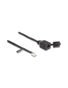 Delock Cable RJ12 macho a RJ12 hembra con tapa