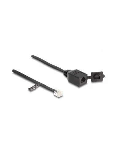 Delock Cable RJ12 macho a RJ12 hembra con tapa