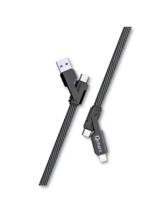 Cable qcharx porto multicabezal - usb a c - usb a lt - usb c a usb c - usb c a lt