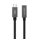 Nanocable Cable Prolongador USB-C 3.2 Gen2x2 20Gbps 3A, 4K 60Hz, USB-C M-USB-C H, Negro, 1.5 m