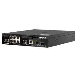 QNAP QSW-M2106PR-2S2T switch Gestionado L2 10G Ethernet (100 1000 10000) Energía sobre Ethernet (PoE) 1U Negro