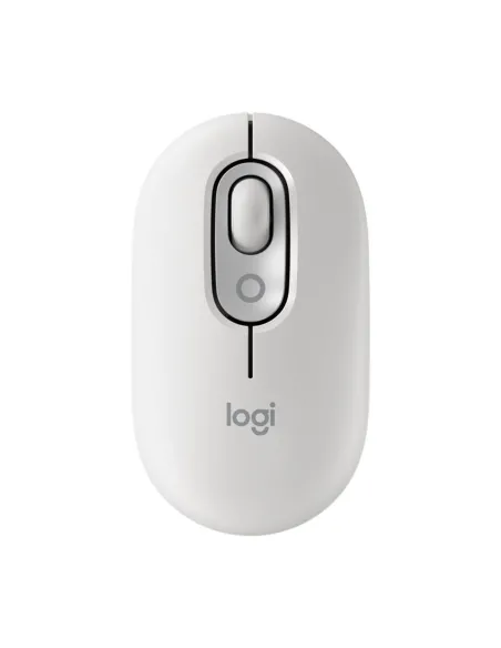 Raton inalambrico logitech pop mouse blanco