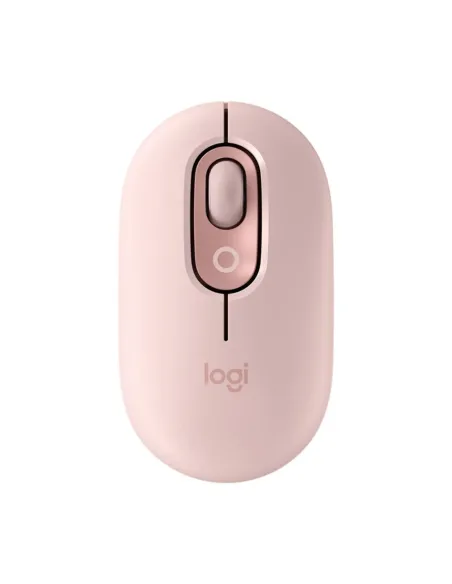 Raton inalambrico logitech pop mouse rosa