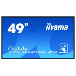 iiyama ProLite TF4939UHSC-B1AG pantalla para PC 124,5 cm (49") 3840 x 2160 Pixeles 4K Ultra HD LED Pantalla táctil