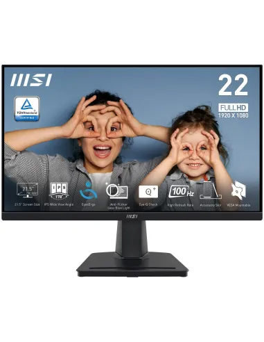 MSI PRO MP225 pantalla para PC 54,6 cm (21.5") 1920 x 1080 Pixeles Full HD LED Negro