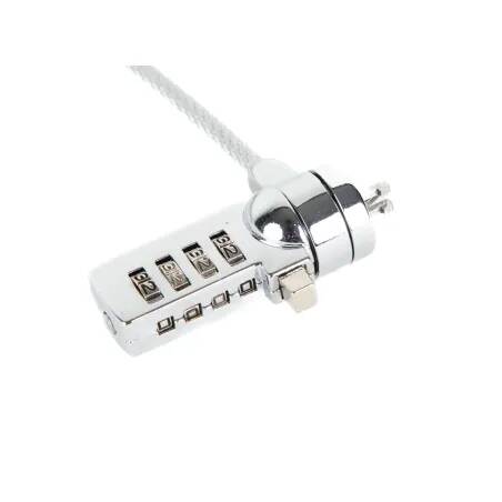 iggual Secure 4D cable antirrobo Plata 1,5 m