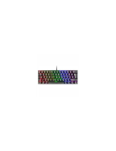 Teclado mars gaming mk60 usb 2.0 rgb mecanico negro switch marron