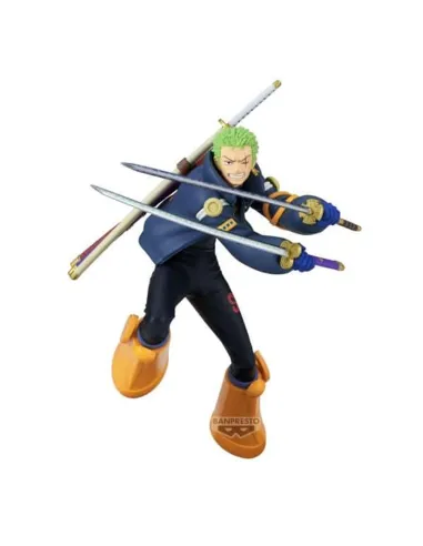 Figura banpresto one piece battle record collection roronoa zoro 16cm