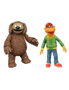 Set de 2 figuras diamond select toys the muppets los teleñecos scooter and rowlf