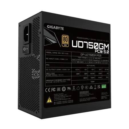 Gigabyte UD750GM PG5 unidad de fuente de alimentación 750 W 20+4 pin ATX ATX Negro