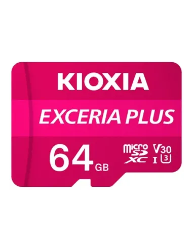 Tarjeta memoria micro secure digital sd kioxia 64gb exceria plus uhs - i c10 r98 con adaptador