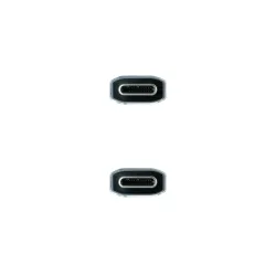 Nanocable Cable USB 3.2 Gen2x2 20Gbps 5A 100W, 4K 60Hz, USB-C M-USB-C M, Gris Negro, 3 m