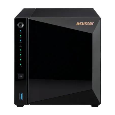 Servidor nas asustor tower 4 bay quad - core 1.4ghz 2gb ddr4 2.5gbe x1