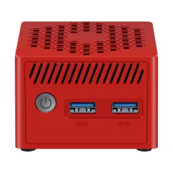 Mini ordenador leotec lempc06r n100 8gb 128gb rojo