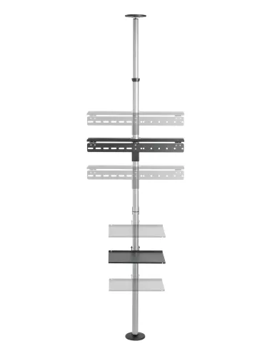 Equip 650621 soporte para TV 177,8 cm (70") Negro, Acero inoxidable