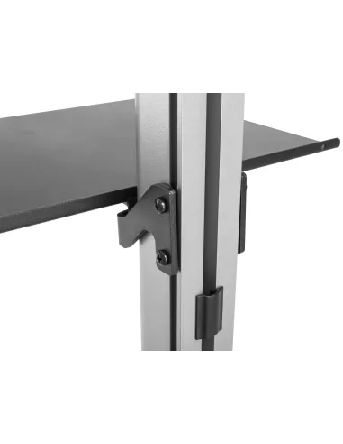 Equip 650621 soporte para TV 177,8 cm (70") Negro, Acero inoxidable