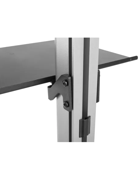 Equip 650621 soporte para TV 177,8 cm (70") Negro, Acero inoxidable