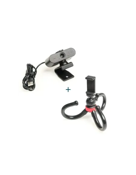 iggual Kit Webcam Quick View + mini trípode MT360