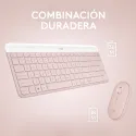 Logitech MK470 Slim Combo teclado Ratón incluido RF inalámbrico QWERTY Español Rosa