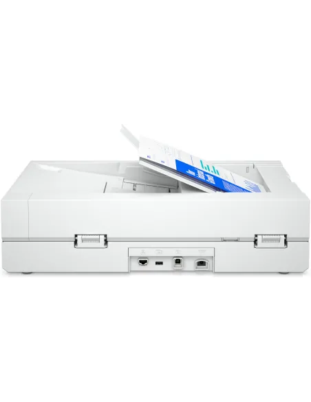 HP Scanjet Pro N4600 fnw1 Escáner de superficie plana y alimentador automático de documentos (ADF) 1200 x 1200 DPI A5 Blanco