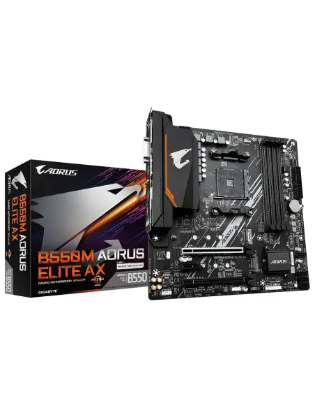 GIGABYTE B550M AORUS ELITE AX placa base AMD B550 Zócalo AM4 micro ATX