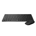 Rapoo 9300M teclado Ratón incluido Bluetooth QWERTY Inglés Negro