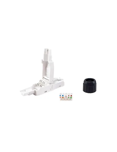 Equip 121161 conector RJ-45 Negro, Blanco