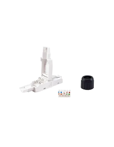 Equip 121161 conector RJ-45 Negro, Blanco