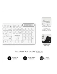 Teclado + raton subblim subkbc - cssw11 inalambrico