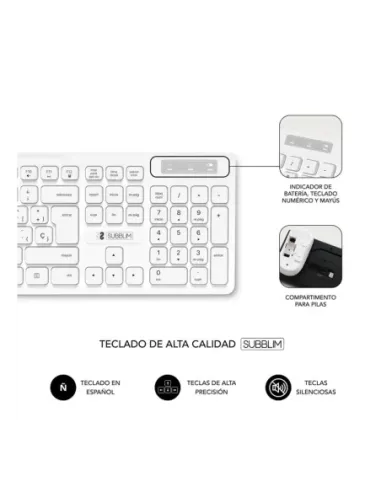 Teclado + raton subblim subkbc - cssw11 inalambrico