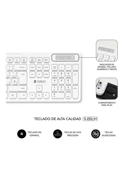 Teclado + raton subblim subkbc - cssw11 inalambrico