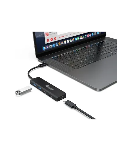 Equip 128964 hub de interfaz USB 3.2 Gen 1 (3.1 Gen 1) Type-C 5000 Mbit s Negro