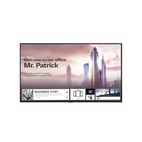 LG UH5F Pantalla plana para señalización digital 139,7 cm (55") IPS 500 cd   m² 4K Ultra HD Negro Procesador incorporado Web OS