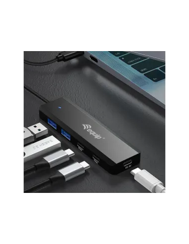 Equip 128964 hub de interfaz USB 3.2 Gen 1 (3.1 Gen 1) Type-C 5000 Mbit s Negro